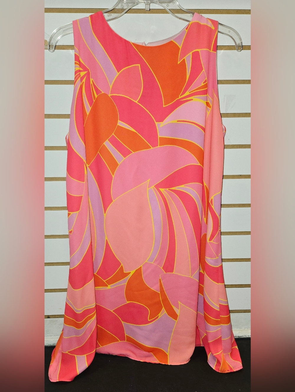 Caramela Pink, Orange & Yellow Floral Mini Dress